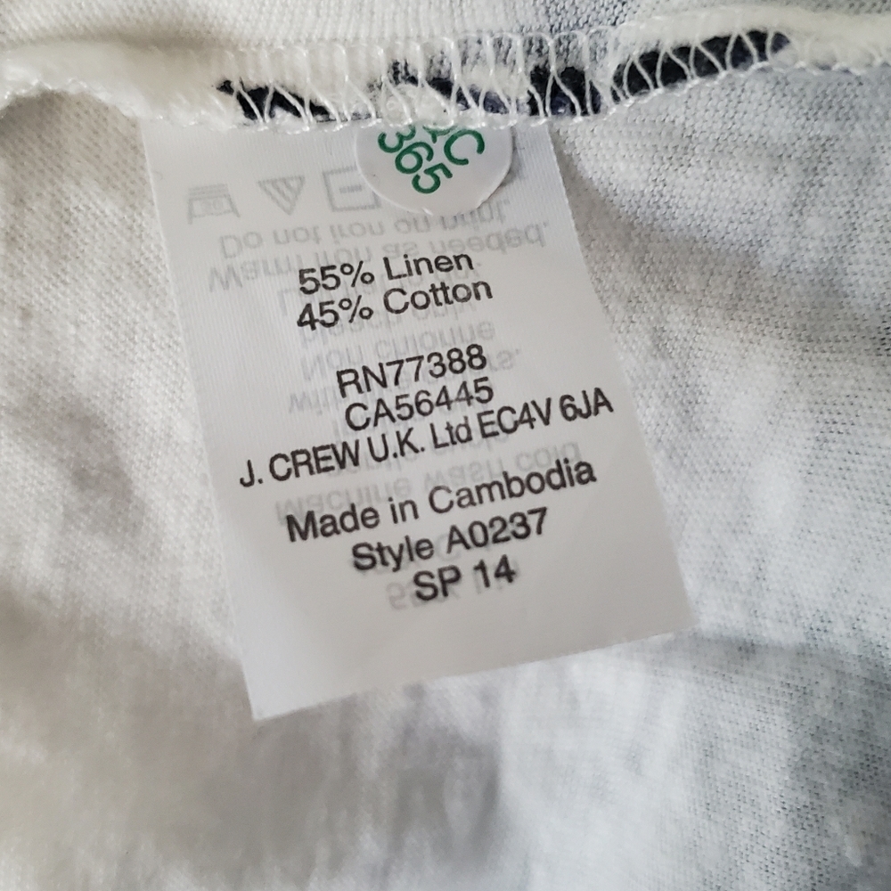 J. Crew Butterfly and Floral Print Tee Shirt - Picture 7 of 8